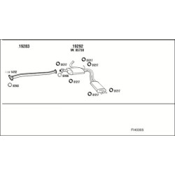 Išmetimo sistema WALKER FI40305