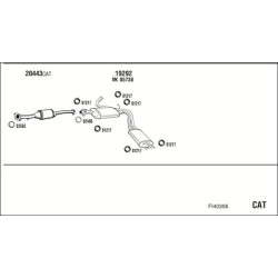Išmetimo sistema WALKER FI40306