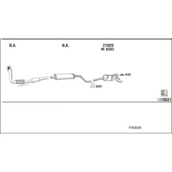 Išmetimo sistema WALKER FI50008