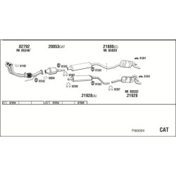 Išmetimo sistema WALKER FI65004