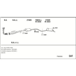 Išmetimo sistema WALKER FI65005