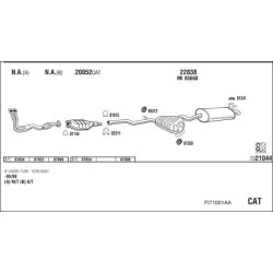 Išmetimo sistema WALKER FI71001AA
