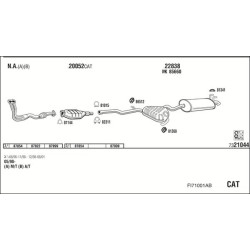Išmetimo sistema WALKER FI71001AB