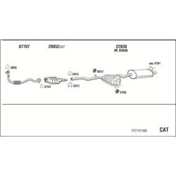 Išmetimo sistema WALKER FI71015B