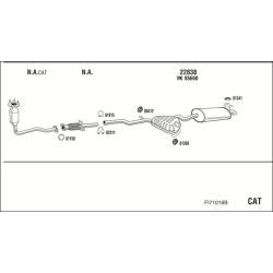 Išmetimo sistema WALKER FI71016B