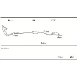 Išmetimo sistema WALKER FI75001
