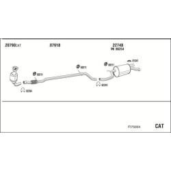 Išmetimo sistema WALKER FI75004