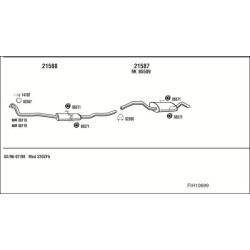 Išmetimo sistema WALKER FIH10699