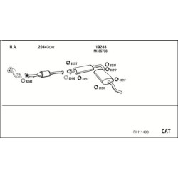 Išmetimo sistema WALKER FIH11408
