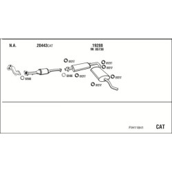 Išmetimo sistema WALKER FIH11841
