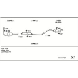 Išmetimo sistema WALKER FIH14905A