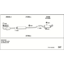 Išmetimo sistema WALKER FIH14905B