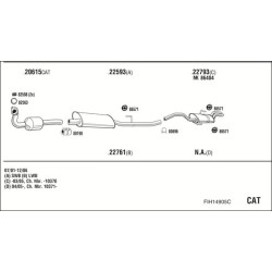 Išmetimo sistema WALKER FIH14905C