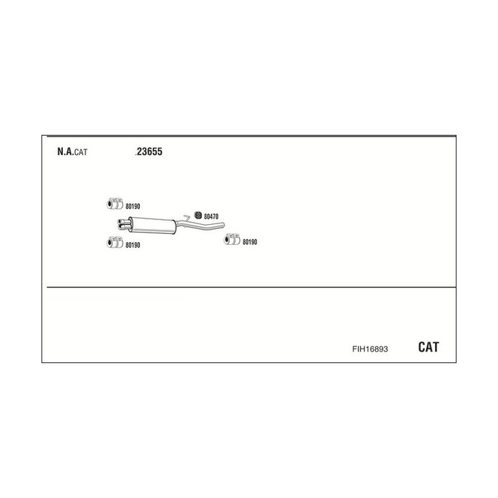 Išmetimo sistema WALKER FIH16893