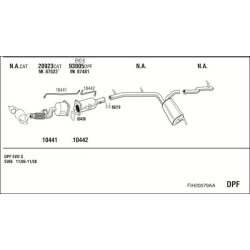 Išmetimo sistema WALKER FIH20079AA
