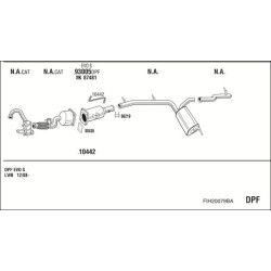 Išmetimo sistema WALKER FIH20079BA