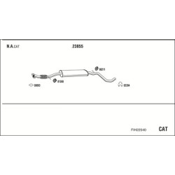 Išmetimo sistema WALKER FIH22540