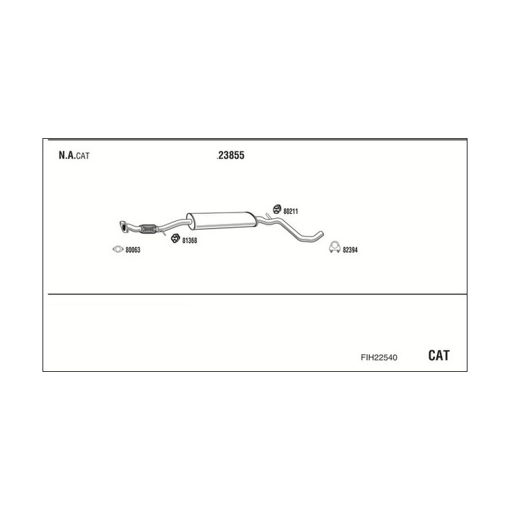 Išmetimo sistema WALKER FIH22540