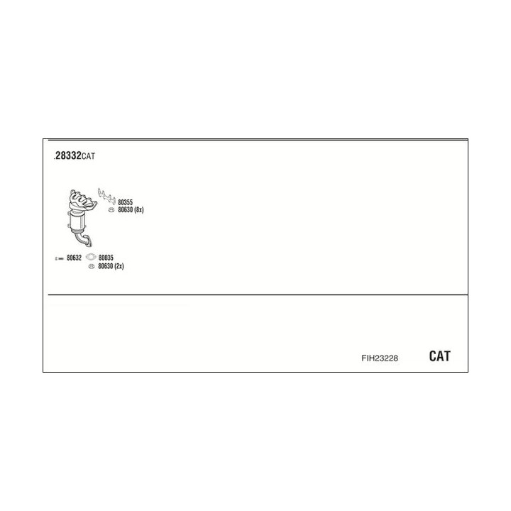 Išmetimo sistema WALKER FIH23228