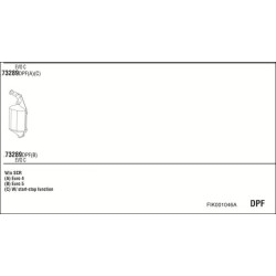 Išmetimo sistema WALKER FIK001046A