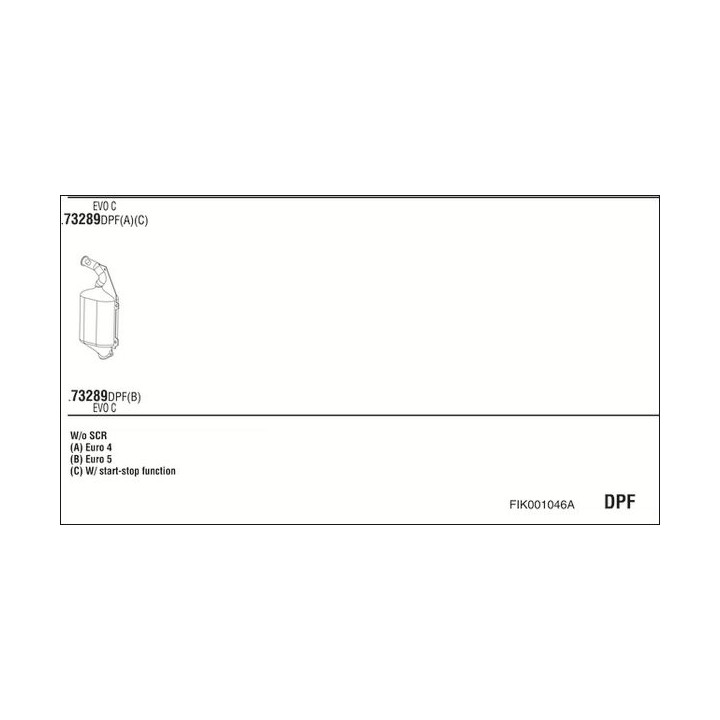 Išmetimo sistema WALKER FIK001046A