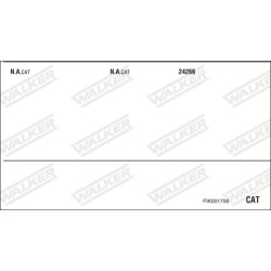 Išmetimo sistema WALKER FIK001756