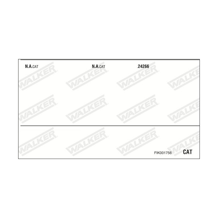 Išmetimo sistema WALKER FIK001756