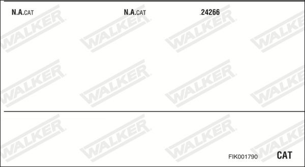 Išmetimo sistema WALKER FIK001790
