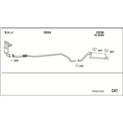 Išmetimo sistema WALKER FIK001940