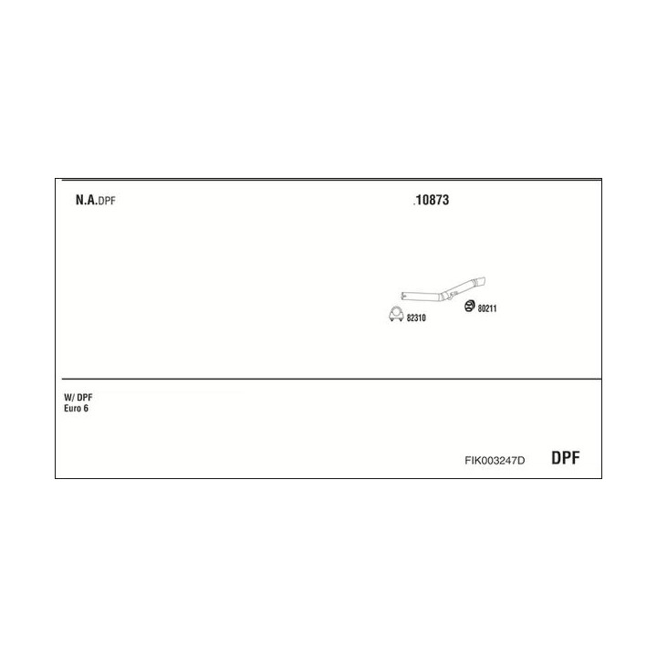 Išmetimo sistema WALKER FIK003247D