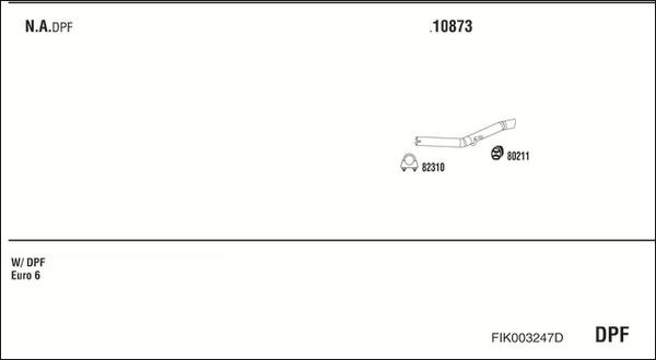 Išmetimo sistema WALKER FIK003247D