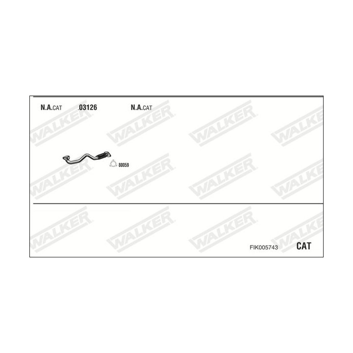 Išmetimo sistema WALKER FIK005743