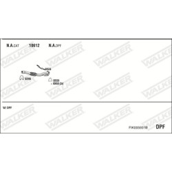 Išmetimo sistema WALKER FIK005931B
