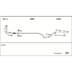 Išmetimo sistema WALKER FIK005940A
