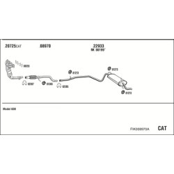Išmetimo sistema WALKER FIK008970A