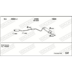 Išmetimo sistema WALKER FIK008970B
