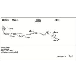 Išmetimo sistema WALKER FIK008970CA