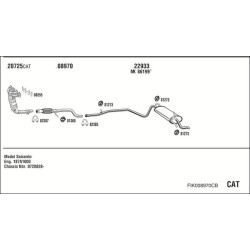 Išmetimo sistema WALKER FIK008970CB
