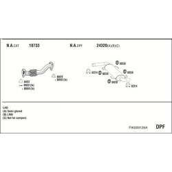 Išmetimo sistema WALKER FIK009126A