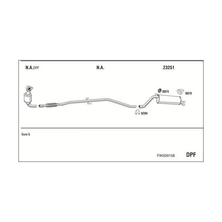 Išmetimo sistema WALKER FIK009158