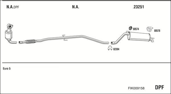 Išmetimo sistema WALKER FIK009158