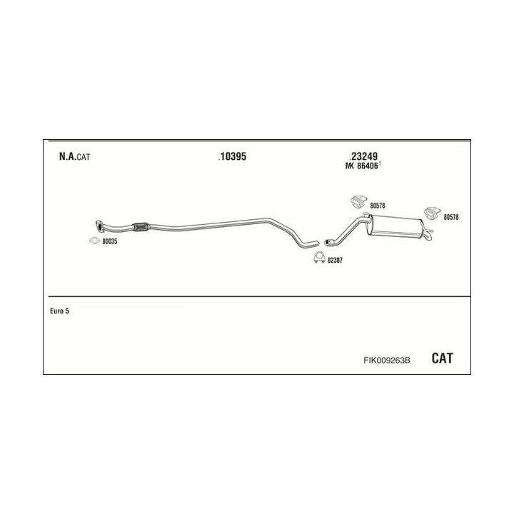 Išmetimo sistema WALKER FIK009263B
