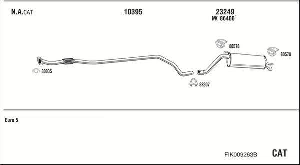 Išmetimo sistema WALKER FIK009263B