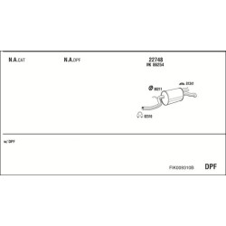 Išmetimo sistema WALKER FIK009310B