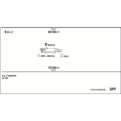 Išmetimo sistema WALKER FIK010205AB