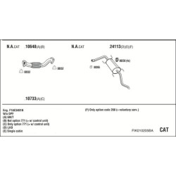 Išmetimo sistema WALKER FIK010205BA
