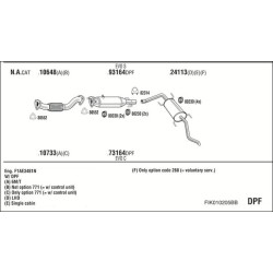 Išmetimo sistema WALKER FIK010205BB