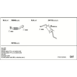 Išmetimo sistema WALKER FIK010206A
