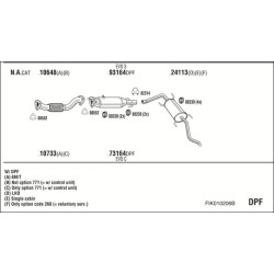 Išmetimo sistema WALKER FIK010206B