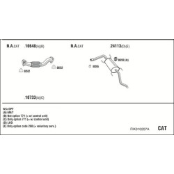 Išmetimo sistema WALKER FIK010207A